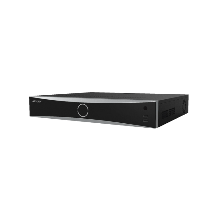 NVR 12 MEGAPIXEL (4K) / 32 CANALES IP / ACUSEMSE (EVITA FALSAS ALARMAS) / RECONOCIMIENTO FACIAL / 4 BAHÍAS DE DISCO DURO / HDMI EN 4K / ENTRADA Y SALIDA DE ALARMAS-Cámaras IP-HIKVISION-DS-7732NXI-K4-Bsai Seguridad & Controles