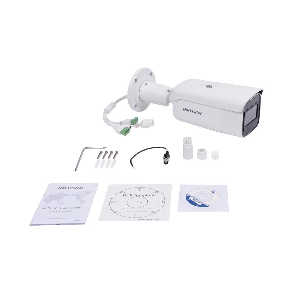 BALA IP 4 MEGAPIXEL / LENTE MOT. 2.8 A 12 MM / 60 MTS IR EXIR / IP67 / IK10 / WDR 120 DB / POE / VIDEOANALITICOS (FILTRO DE FALSAS ALARMAS) / ULTRA BAJA ILUMINACIÓN / ENTRADA Y SALIDA DE AUDIO Y ALARMAS-Cámaras IP-HIKVISION-Bsai Seguridad & Controles