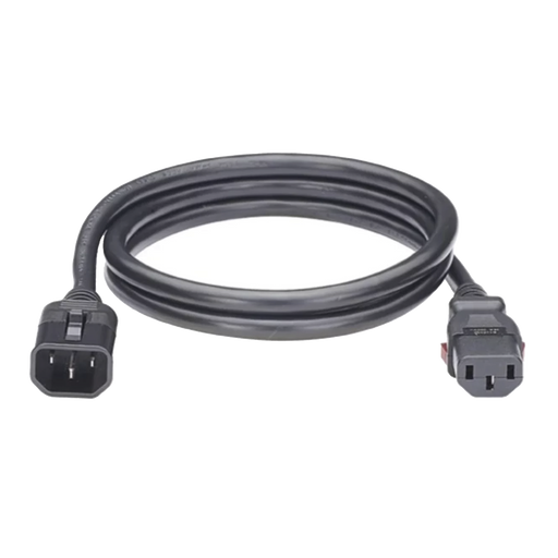 CABLE DE ALIMENTACIÓN ELÉCTRICA CON BLOQUEO DE SEGURIDAD, DE IEC C14 A IEC C13, 1.2 METROS DE LARGO, COLOR NEGRO, 1 PIEZA-PDU-HOFFMAN-EP1314048X125-Bsai Seguridad & Controles