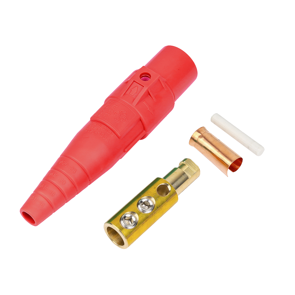 CONECTOR CAMLOCK | 400 AMPERES | MACHO | COLOR ROJO-Audio Profesional-EPCOM PROAUDIO-Bsai Seguridad & Controles