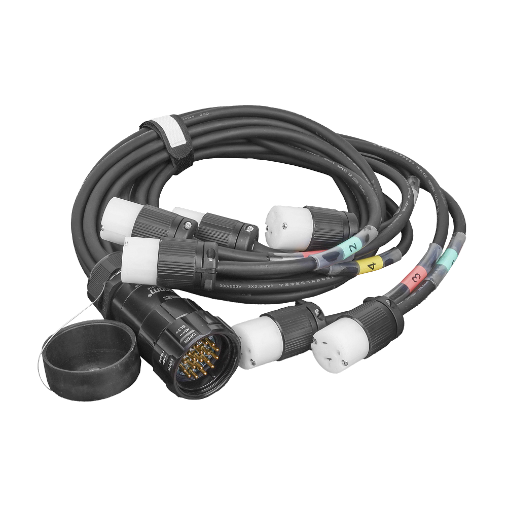 TOMACORRIENTE TIPO SOCAPEX CON DERIVACIÓN A 6 TOMAS TIPO EDISON-Audio Profesional-EPCOM PROAUDIO-Bsai Seguridad & Controles