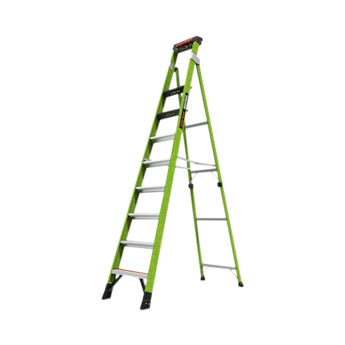 ESCALERA DE 3.05 M CAPACIDAD MÁXIMA DE 170 KG, INCLINADA, DE FIBRA DE VIDRIO CON ALMOHADILLA DE PARED GIRATORIA.-Herramientas-Little Giant Ladder Systems-SENTINEL10-Bsai Seguridad & Controles