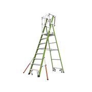 ESCALERA FIJA DE 8' (2.4M) DE FIBRA DE VIDRIO CON JAULA Y PELDAÑOS DE ALUMINIO. (SKU:19708-146).-Herramientas-LITTLE GIANT LADDER SYSTEMS-Bsai Seguridad & Controles