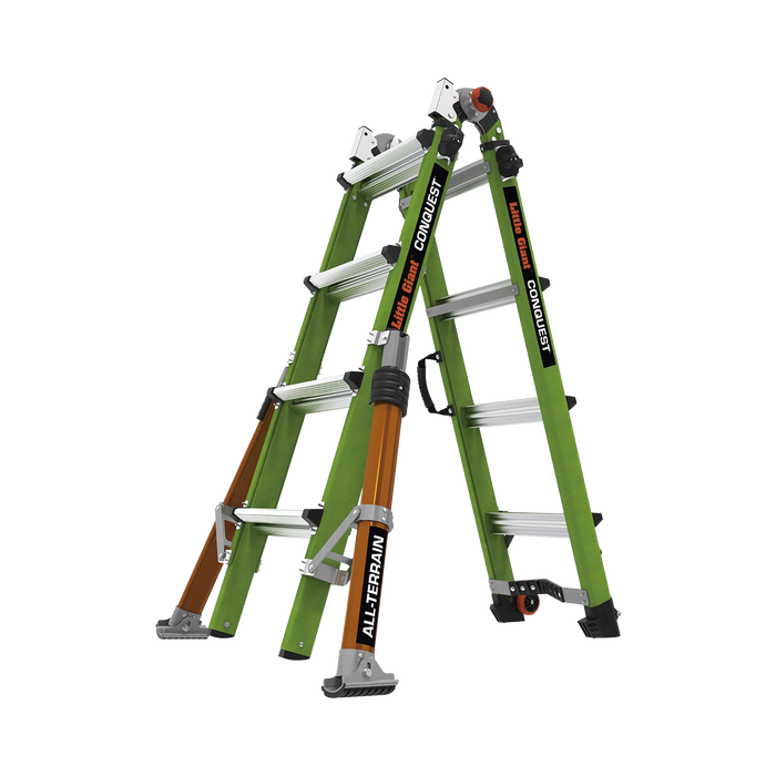 ESCALERA MULTI-POSICIONES DE 6.7 M (22') PARA SUELOS INCLINADOS O CON DESNIVELES.-Herramientas-Little Giant Ladder Systems-Bsai Seguridad & Controles