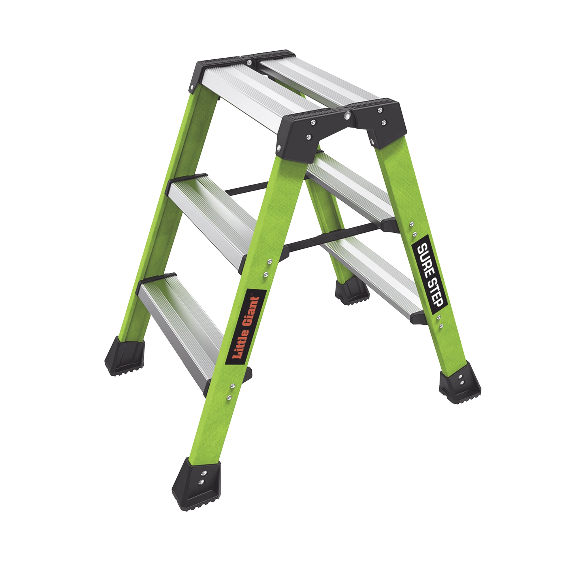 ESCALERA PLEGABLE 2 PELDAÑOS DE FIBRA DE VIDRIO / TAMAÑO 66 CM ( 2' 2").-Herramientas-LITTLE GIANT LADDER SYSTEMS-SURESTEP-Bsai Seguridad & Controles