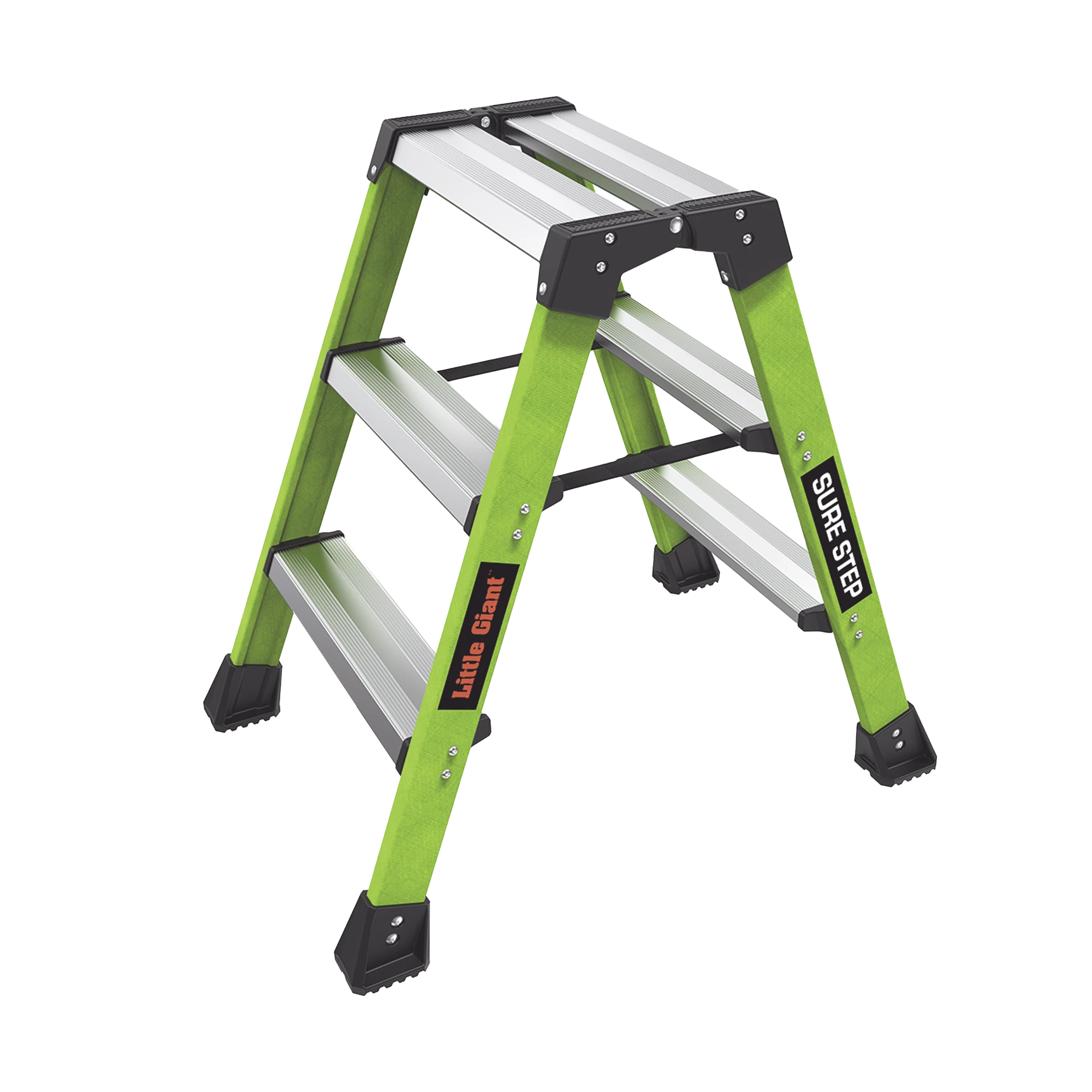 ESCALERA PLEGABLE 2 PELDAÑOS DE FIBRA DE VIDRIO / TAMAÑO 66 CM ( 2' 2").-Herramientas-LITTLE GIANT LADDER SYSTEMS-SURESTEP-Bsai Seguridad & Controles