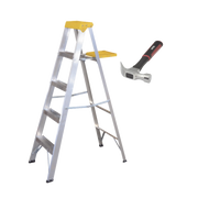 ESCALERA Y MARTILLO IDEALES PARA EL HOGAR-SURTEK-KITESCMART-Bsai Seguridad & Controles