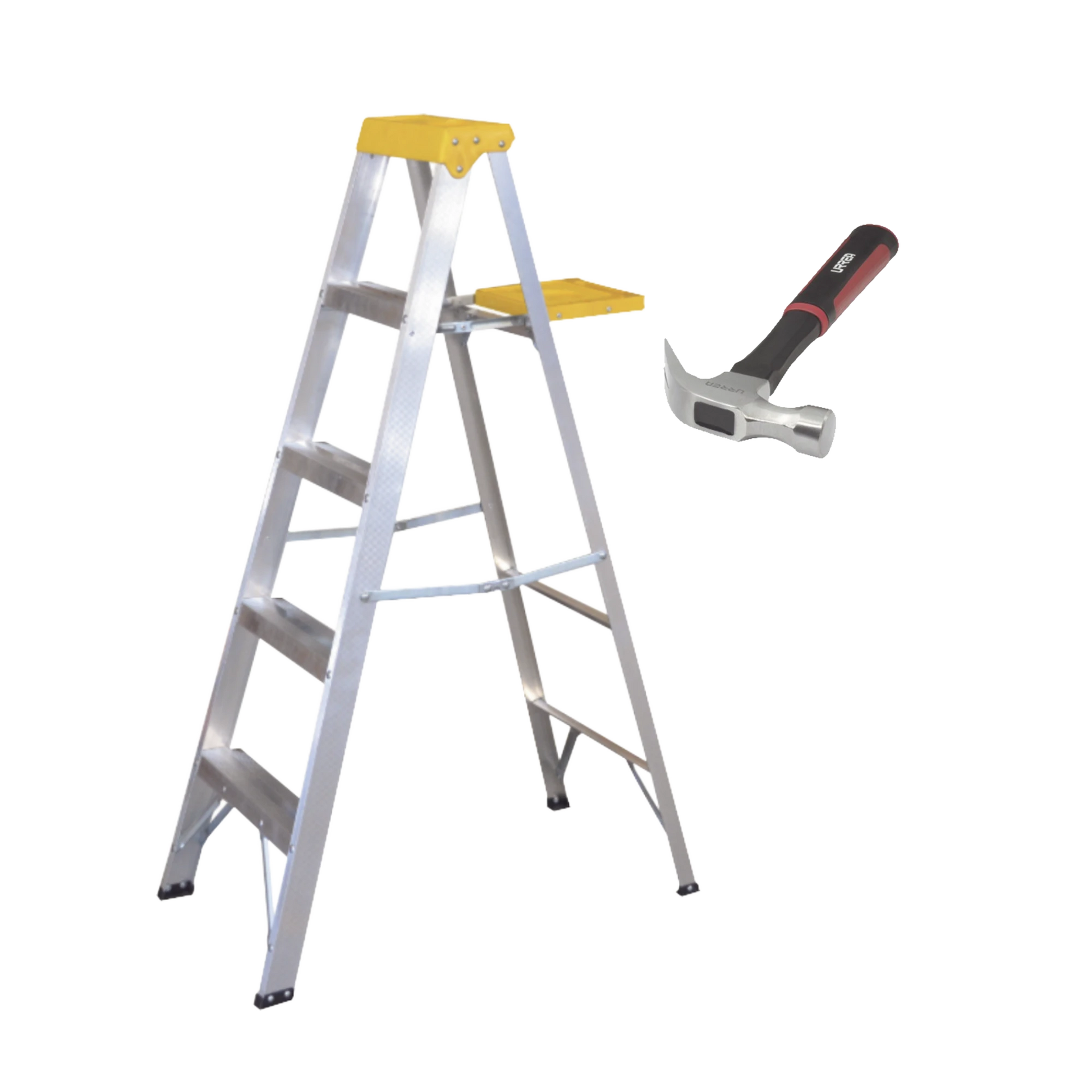 ESCALERA Y MARTILLO IDEALES PARA EL HOGAR-SURTEK-KITESCMART-Bsai Seguridad & Controles
