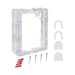 ESPACIADOR DE CONDUCTO CON MARCO - TRANSPARENTE PARA LA SERIE STOPPER-Accesorios y Dispositivos Direccionables-STI-Bsai Seguridad & Controles