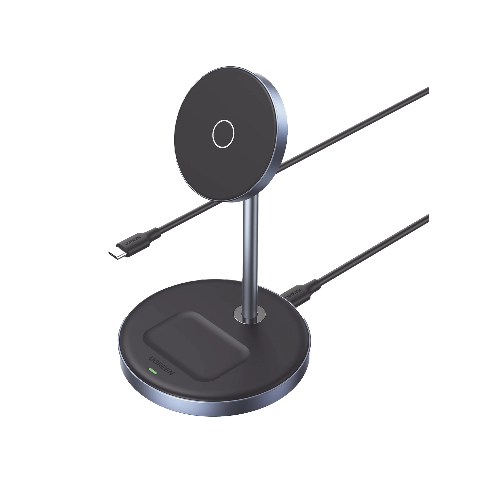 ESTACIÓN DE CARGA INALÁMBRICA | 3 EN 1 | COMPATIBLE CON MAGSAFE | PERFECTO PARA IPHONE Y AIRPODS | CARGA RÁPIDA ADAPTATIVA /SIMULTANEA | MÚLTIPLES PROTECCIONES | LUZ INDICADORA LED | ALEACIÓN DE ALUMINIO | INCLUYE CABLE-Accesorios Generales-UGREEN-Bsai Seguridad & Controles
