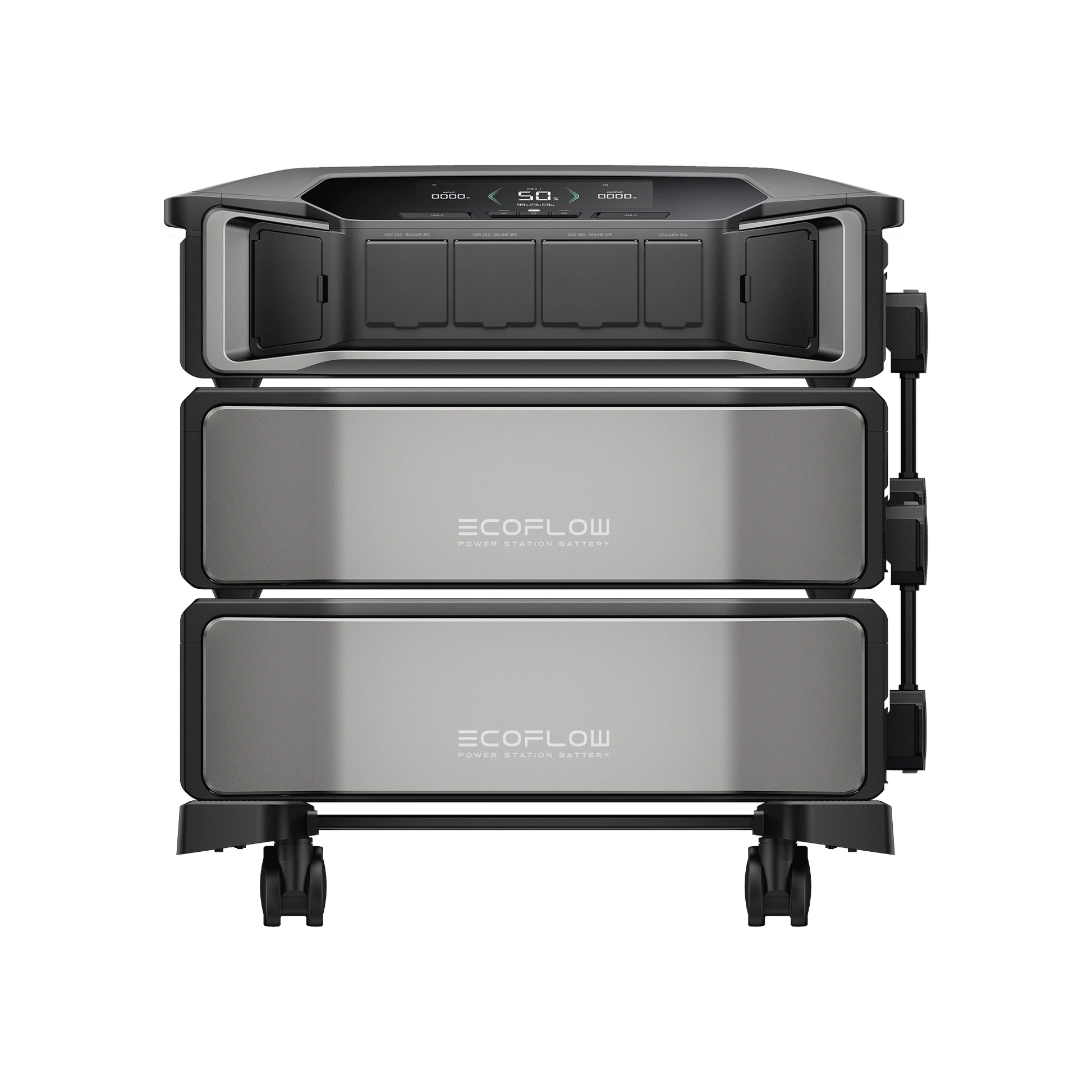 ESTACIÓN DE ENERGÍA DELTA PRO ULTRA 7.2KW PARA RESPALDO RESIDENCIAL, INCLUYE 2 BATERÍAS DE LITIO LFP 6KWH (12KWH TOTALES), SINCRONIZACIÓN PARA MAYOR POTENCIA, CARGA SOLAR HASTA 4000W, CAPACIDAD DE TRABAJO ONLINE (0MS)-Respaldo de Energía-ECOFLOW-EFDPU2BP-Bsai Seguridad & Controles