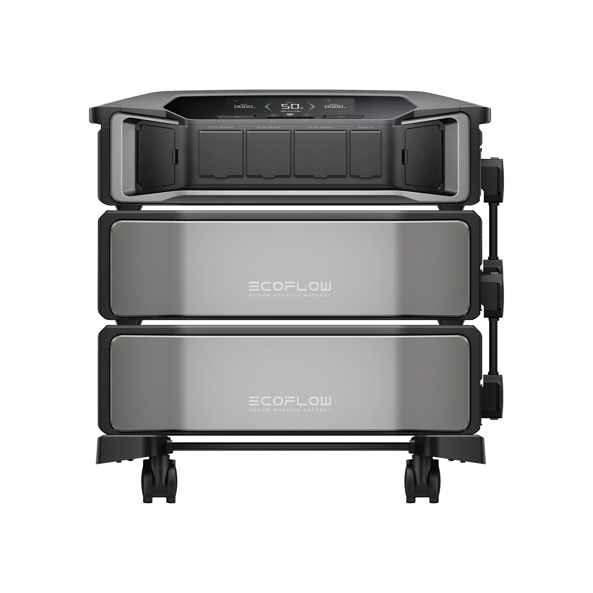 ESTACIÓN DE ENERGÍA DELTA PRO ULTRA 7.2KW PARA RESPALDO RESIDENCIAL, INCLUYE 2 BATERÍAS DE LITIO LFP 6KWH (12KWH TOTALES), SINCRONIZACIÓN PARA MAYOR POTENCIA, CARGA SOLAR HASTA 4000W, CAPACIDAD DE TRABAJO ONLINE (0MS)-Respaldo de Energía-ECOFLOW-Bsai Seguridad & Controles