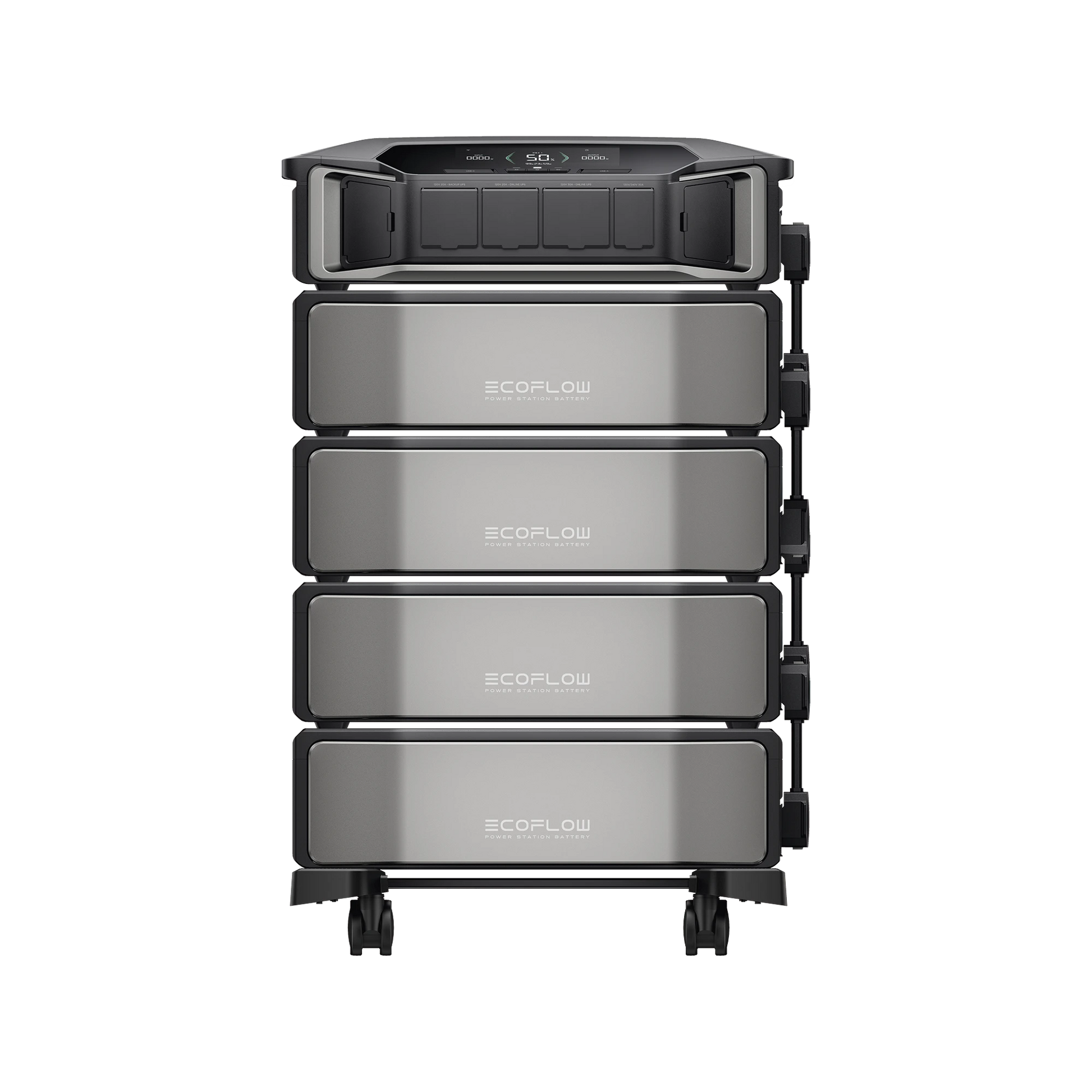 ESTACIÓN DE ENERGÍA DELTA PRO ULTRA 7.2KW PARA RESPALDO RESIDENCIAL, INCLUYE BATERÍA DE LITIO LFP 6KWH (24KWH TOTALES), SINCRONIZACIÓN PARA MAYOR POTENCIA, CARGA SOLAR HASTA 4000W, CAPACIDAD DE TRABAJO ONLINE (0MS)-Respaldo de Energía-ECOFLOW-EFDPU4BP-Bsai Seguridad & Controles