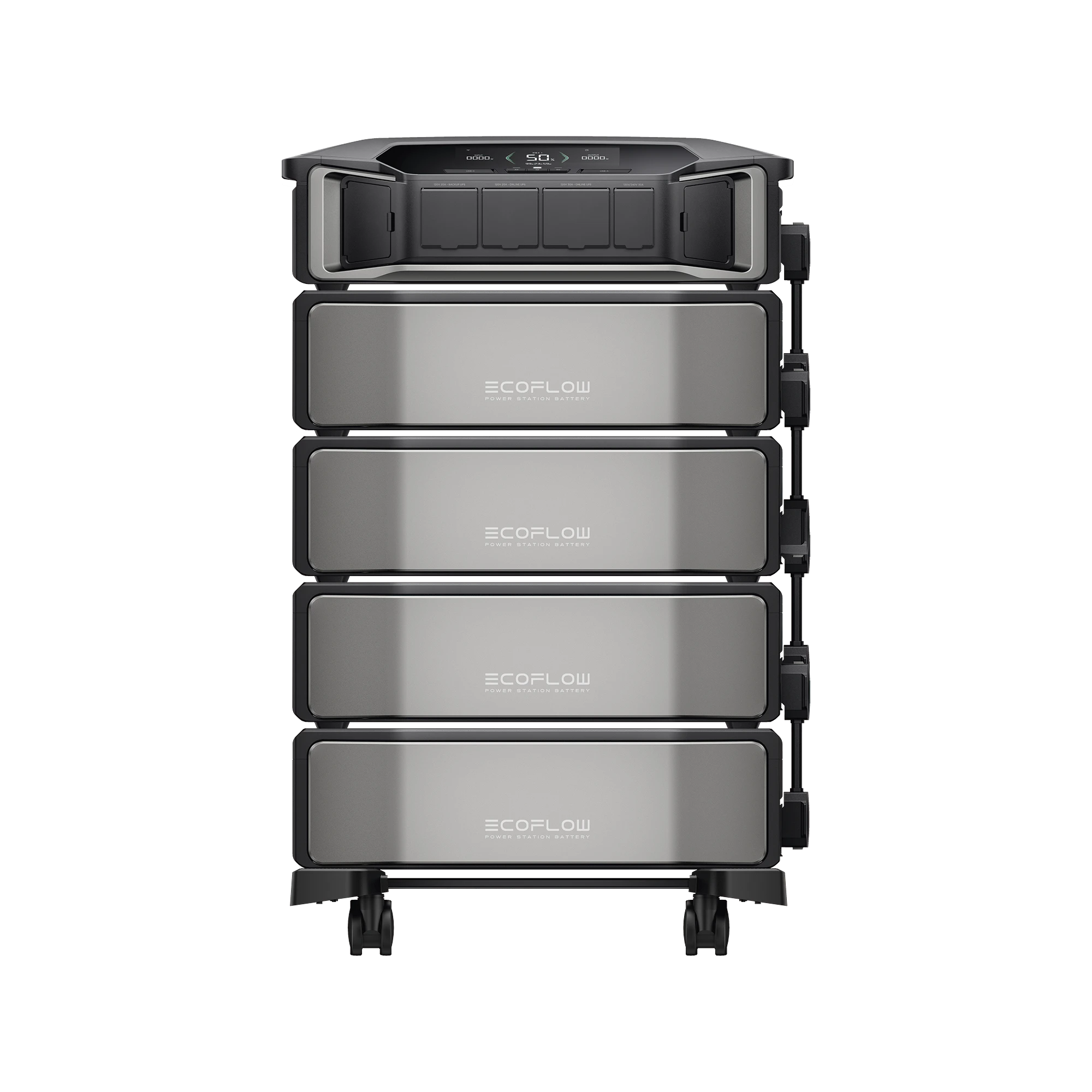 ESTACIÓN DE ENERGÍA DELTA PRO ULTRA 7.2KW PARA RESPALDO RESIDENCIAL, INCLUYE BATERÍA DE LITIO LFP 6KWH (24KWH TOTALES), SINCRONIZACIÓN PARA MAYOR POTENCIA, CARGA SOLAR HASTA 4000W, CAPACIDAD DE TRABAJO ONLINE (0MS)-Respaldo de Energía-ECOFLOW-Bsai Seguridad & Controles