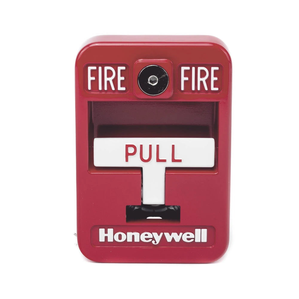 ESTACIÓN DE JALÓN CONVENCIONAL DE ACCIÓN SIMPLE COLOR ROJA-Estaciones Manuales de Emergencia-HONEYWELL HOME RESIDEO-Bsai Seguridad & Controles
