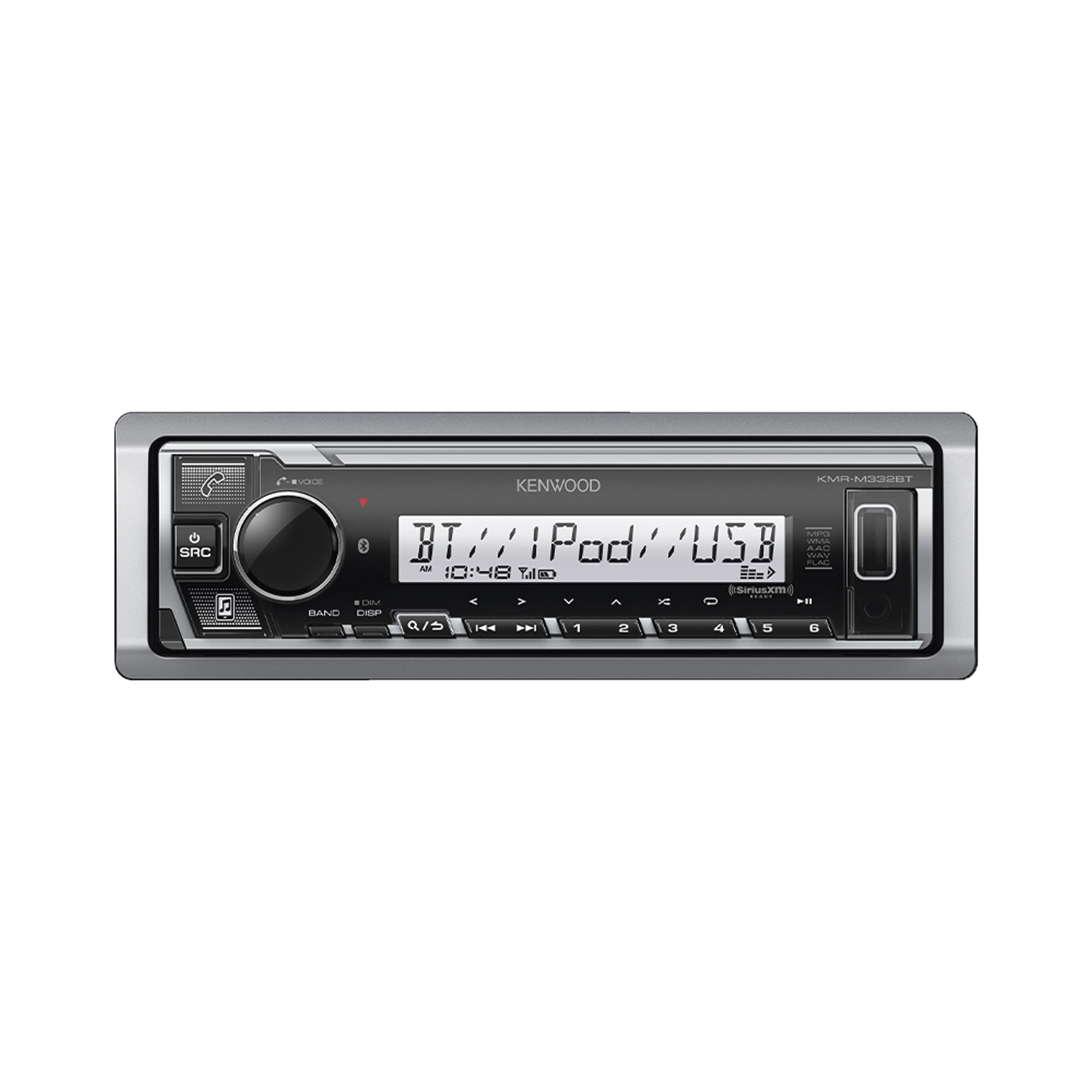 ESTÉREO MARINO CON CONEXIÓN BLUETOOTH, ILUMINACIÓN MULTICOLOR VARIABLE, CON ENTRADA USB-Soluciones Marinas-JVC KENWOOD-Bsai Seguridad & Controles