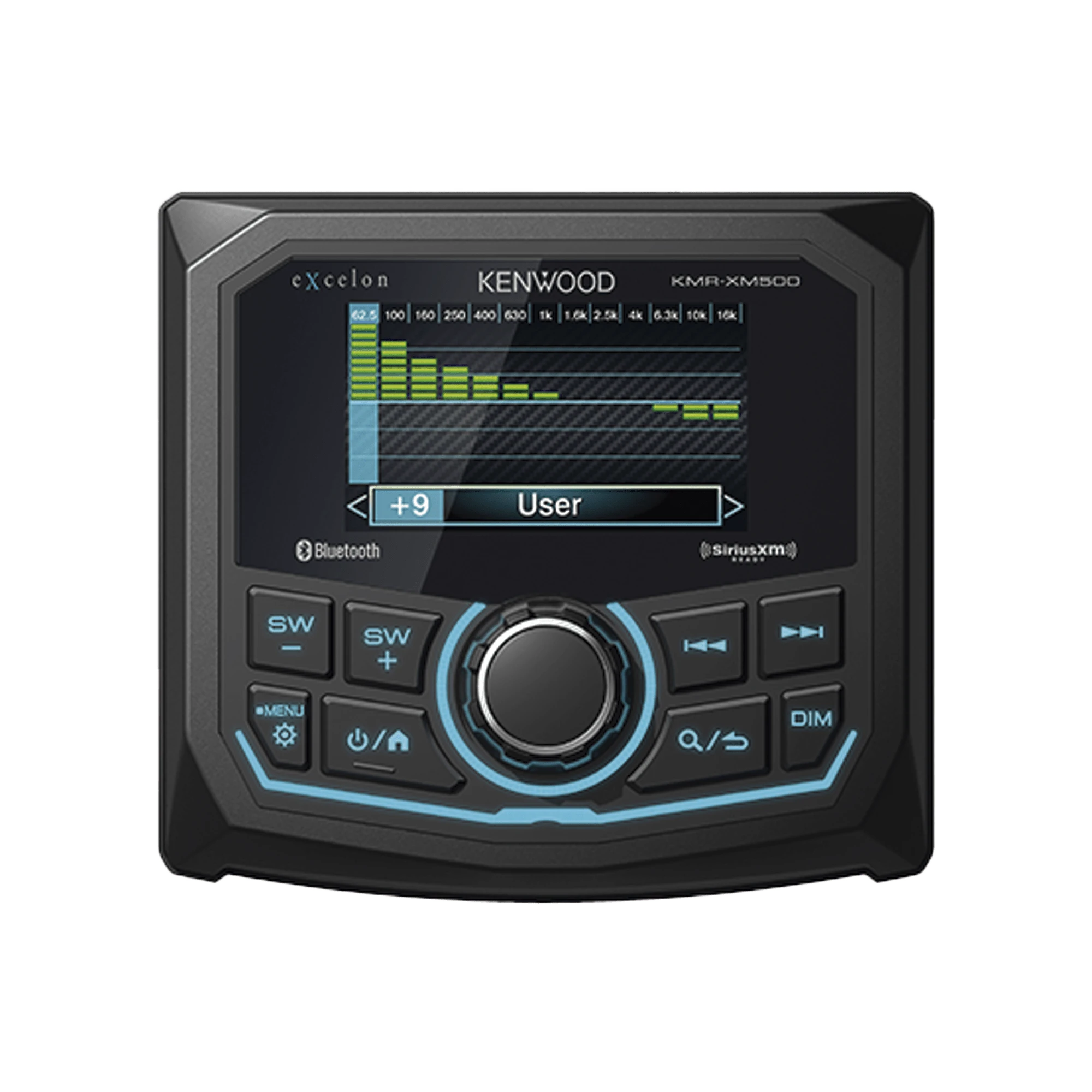 ESTÉREO MARINO SUMERGIBLE IP66, CON PANTALLA DE 2.7 PULGADAS, CONEXIÓN BLUETOOTH, ILUMINACIÓN MULTICOLOR VARIABLE, CON ENTRADA USB-Soluciones Marinas-JVC KENWOOD-Bsai Seguridad & Controles