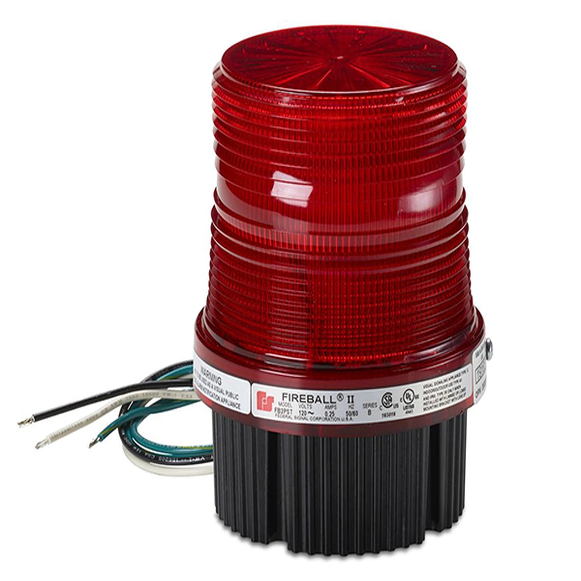 ESTROBO FIREBALL PARA UBICACIONES PELIGROSAS, UL Y CUL, 12-24 VCD, ROJO-Estrobos/Giratorias-FEDERAL SIGNAL INDUSTRIAL-Bsai Seguridad & Controles