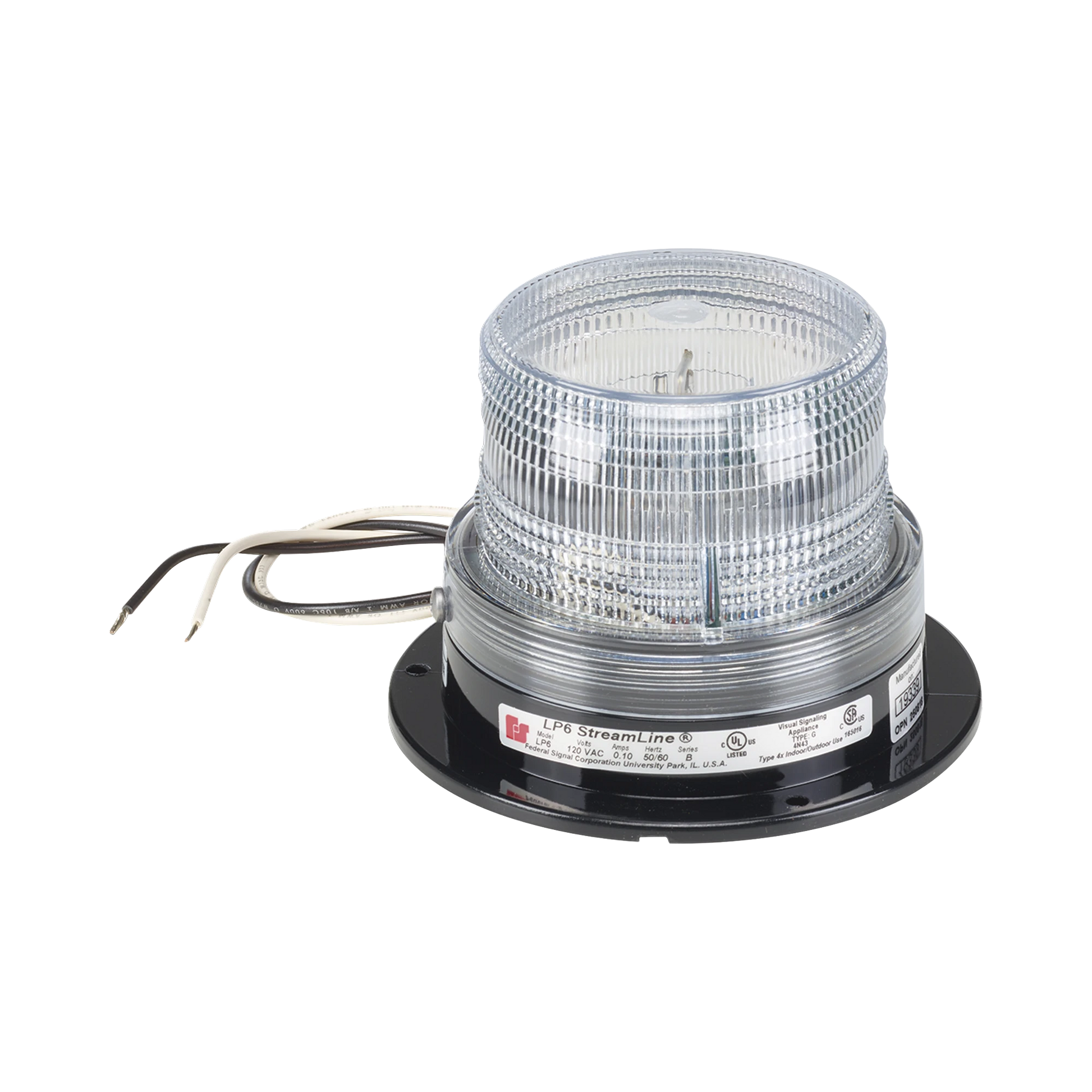 ESTROBO STREAMLINE, MINI, 120-240 VCA, CLARO-Estrobos/Giratorias-FEDERAL SIGNAL INDUSTRIAL-Bsai Seguridad & Controles