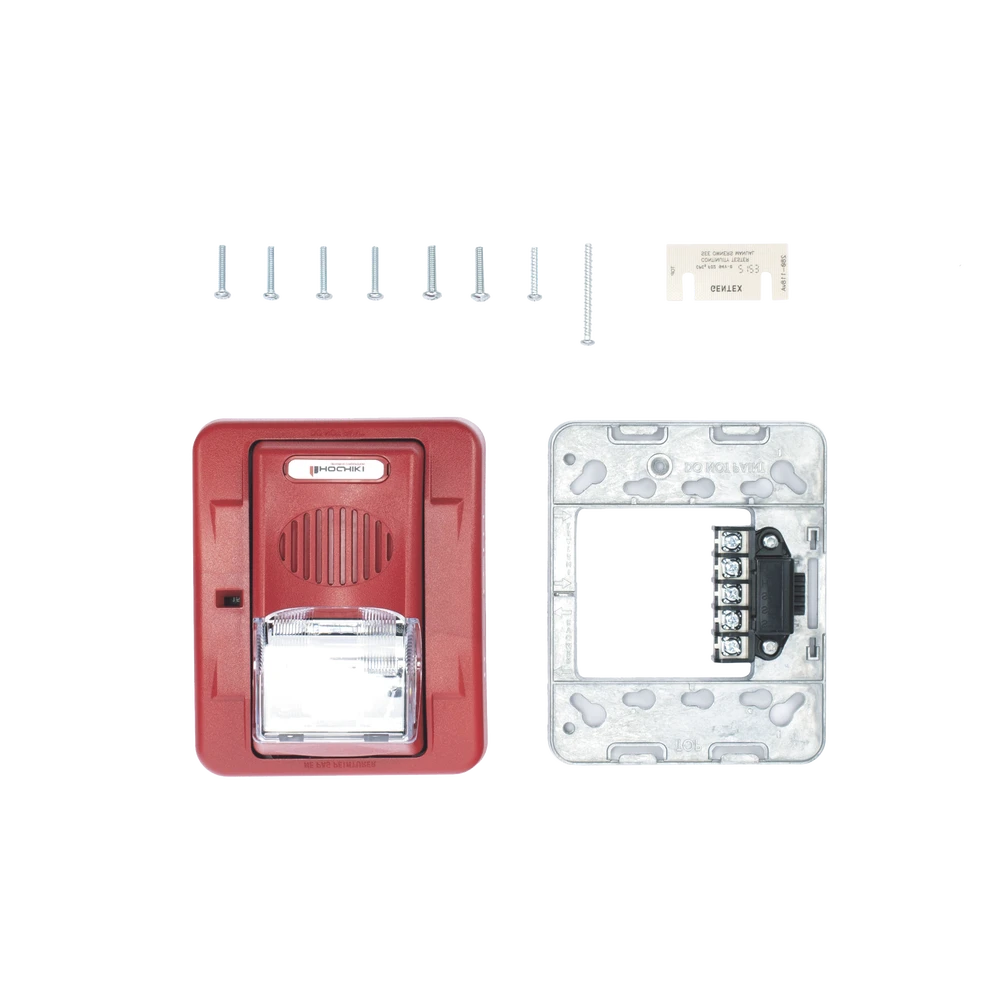 SIRENA/ESTROBO, COLOR ROJO, 12 VCD-Sirenas-HOCHIKI-Bsai Seguridad & Controles