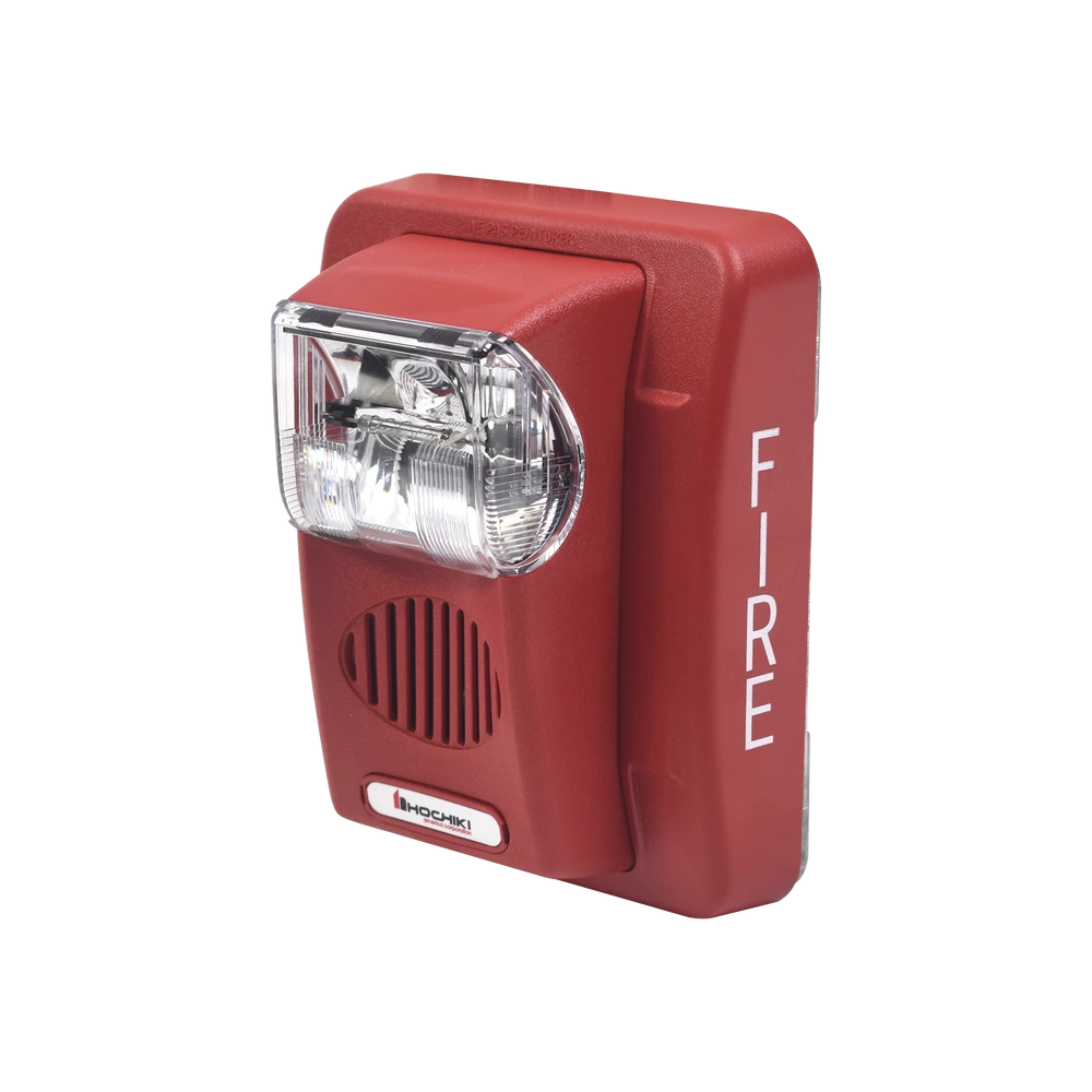 SIRENA/ESTROBO, COLOR ROJO, 24 VCD, 100DB, INTENSIDAD LUMINOSA SELECCIONABLE-Sirenas-HOCHIKI-Bsai Seguridad & Controles