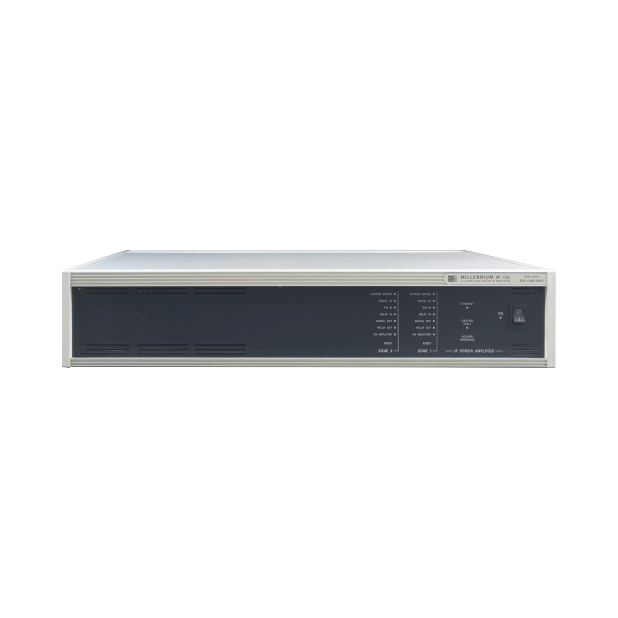 ETAPA DE POTENCIA DIGITAL 2X120W 100V MILLENNIUM IP CON CONECTIVIDAD IP LAN, SUPERVISON, CALIDAD DE SONIDO HQ PARA 2 ZONAS, EN FORMATO RACK 2U-VoIP - Telefonía IP - Videoconferencia-EGI AUDIO SOLUTIONS-Bsai Seguridad & Controles