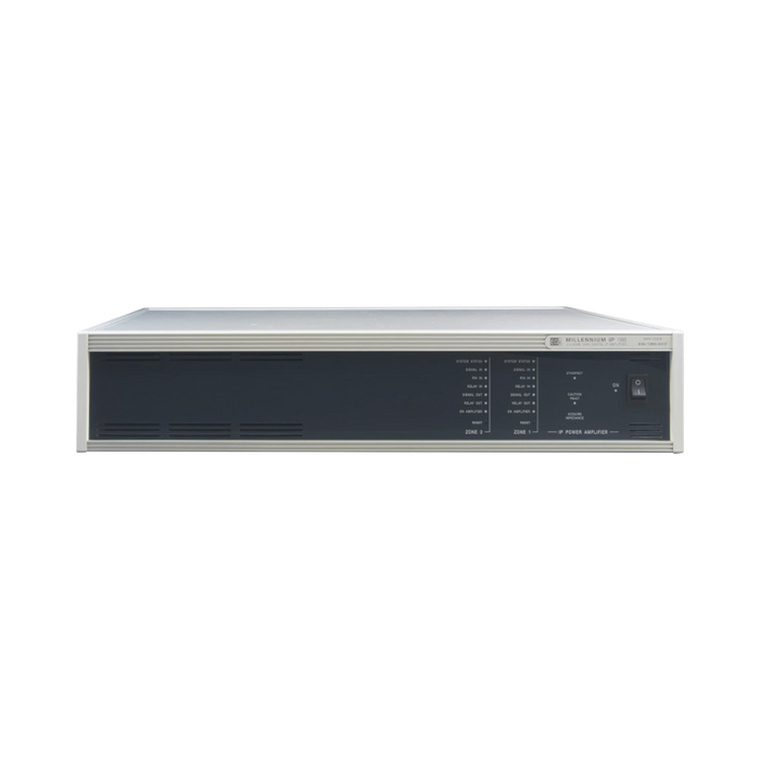 ETAPA DE POTENCIA DIGITAL 2X240W 100V MILLENNIUM IP CON CONECTIVIDAD IP LAN, SUPERVISON, CALIDAD DE SONIDO HQ PARA 2 ZONAS, EN FORMATO RACK 2U-VoIP - Telefonía IP - Videoconferencia-EGI AUDIO SOLUTIONS-Bsai Seguridad & Controles