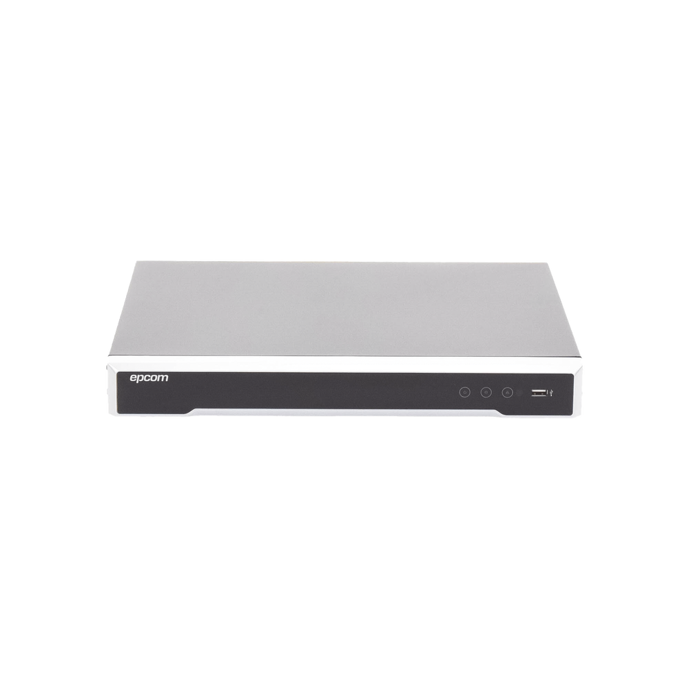 (ACUSENSE / EVITA FALSAS ALARMAS) DVR 4K / 16 CANALES TURBOHD + 16 CANALES IP / 2 BAHÍA DE DISCO DURO / AUDIO POR COAXITRON / SALIDA DE VÍDEO EN 4K / ENTRADA SALIDA DE ALARMA-Cámaras y DVRs HD TurboHD / AHD / HD-TVI-EPCOM PROFESSIONAL-Bsai Seguridad & Controles