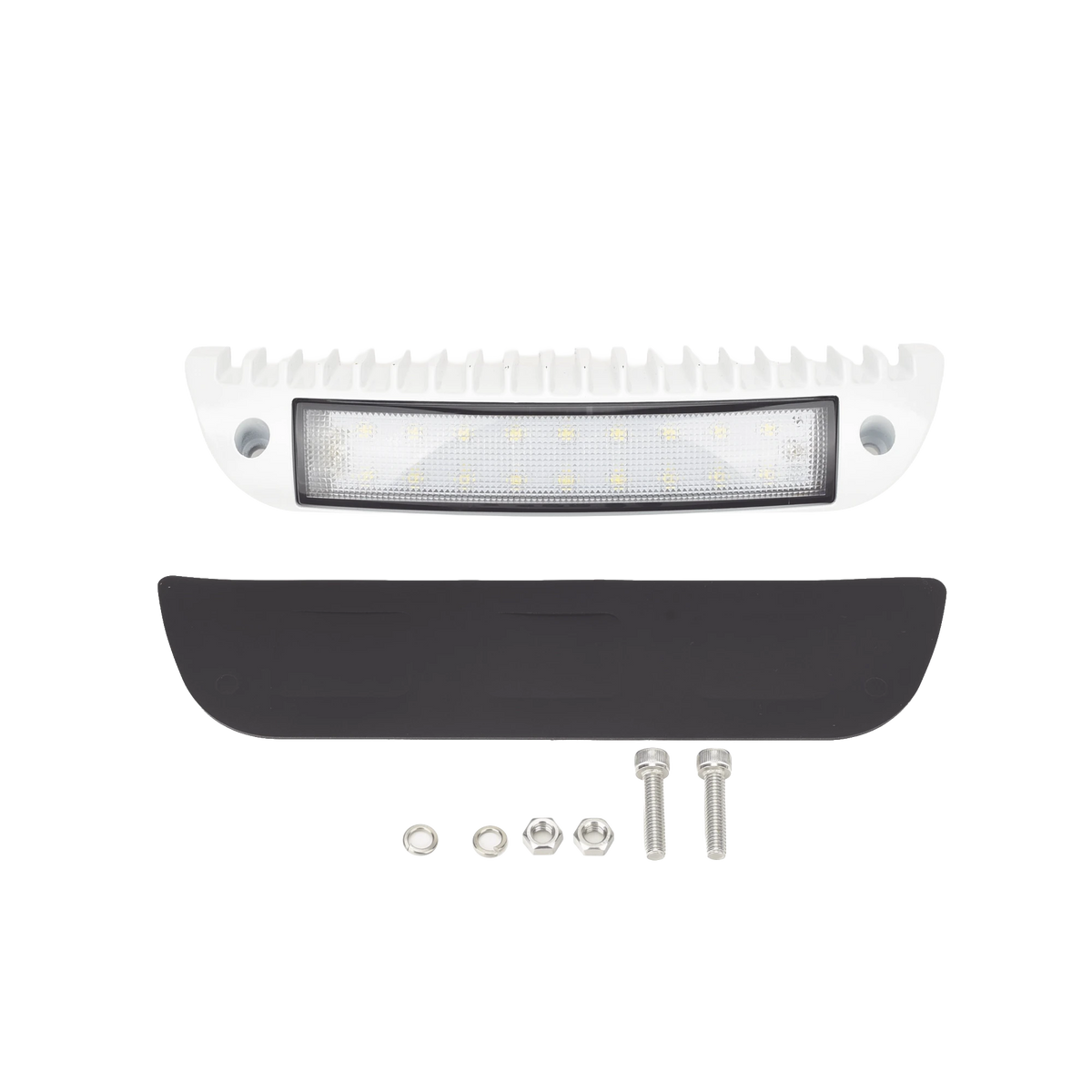 LUZ DE CORTESÍA CON BISEL COLOR BLANCO IDEAL PARA AMBULANCIAS Y VEHÍCULOS DE RESCATE