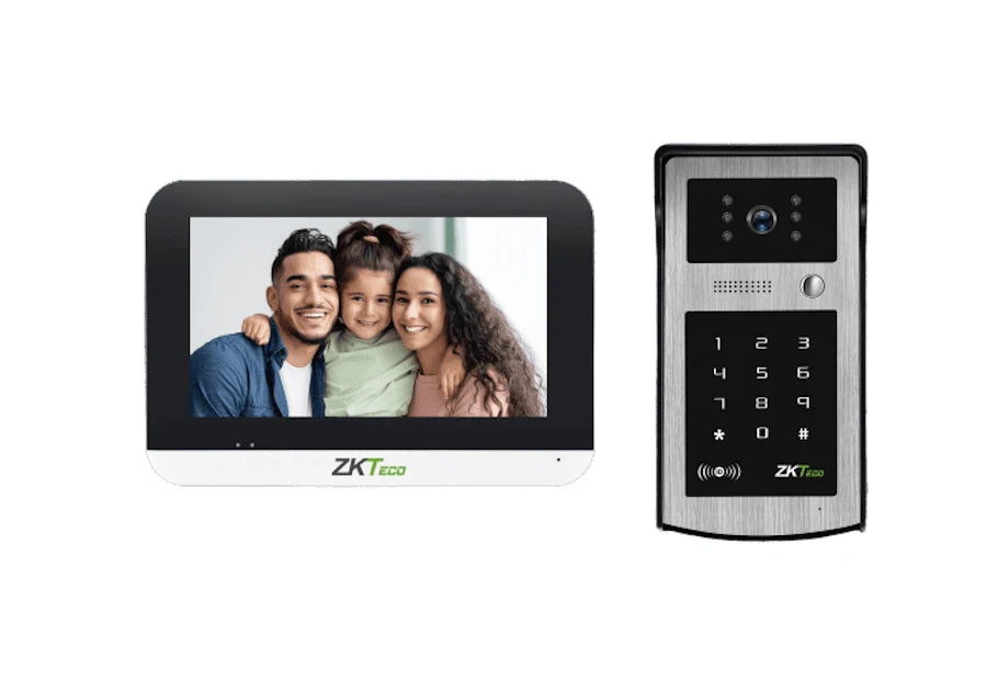 ZKTECO VK07B53LKIT- KIT DE VIDEOPORTERO IP/ MONITOR COLOR DE 7 PULGADAS/ FRENTE DE CALLE IP55/ CÁMARA 1080P / POE/ APERTURA CON TARJETA MIFARE Y CONTRASEÑA / EXCELENTE VISIÓN NOCTURNA #ESM2024 #YA-Kits de Videoportero-ZKTECO-Bsai Seguridad & Controles