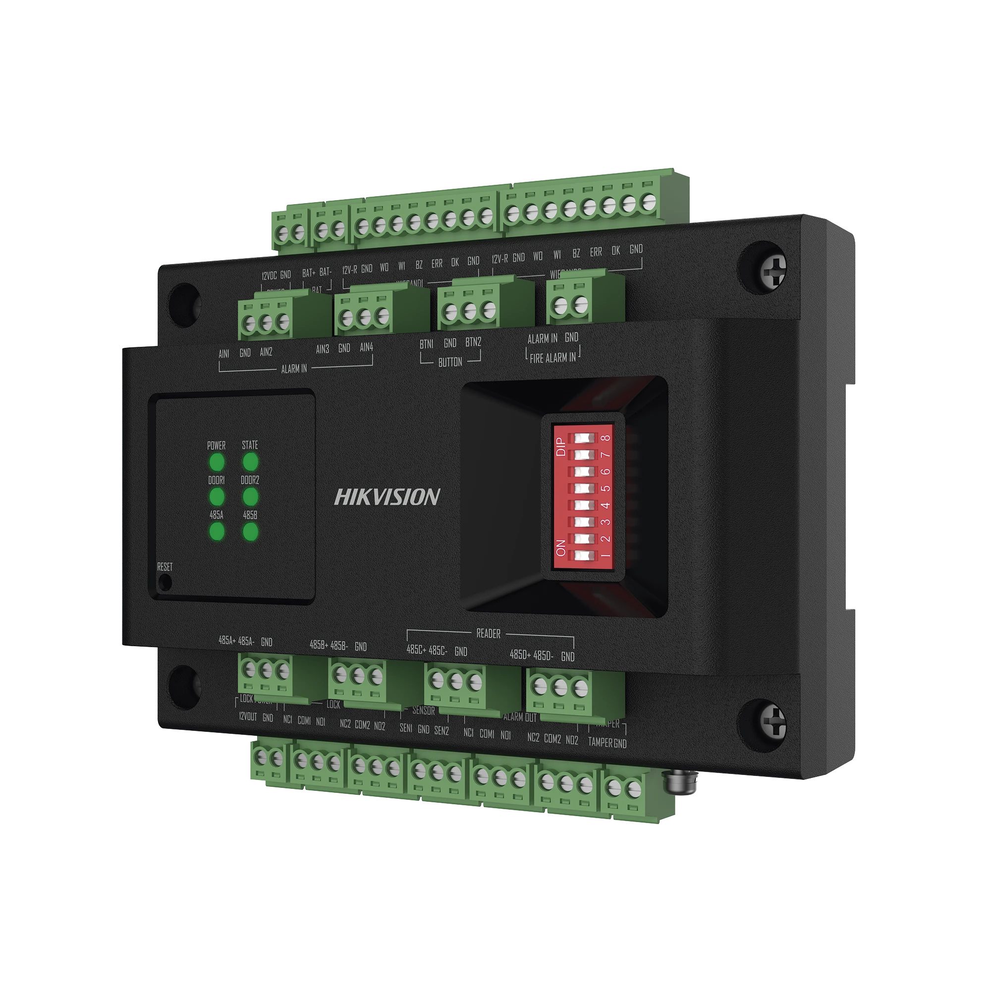 EXPANSOR DE 2 PUERTAS PARA PANELES DE CONTROL DE ACCESO DS-K27 SERIES / COMUNICACIÓN RS-485 / 4 ENTRADAS Y 2 SALIDAS AUXILIARES-Paneles de Control de Acceso-HIKVISION-Bsai Seguridad & Controles