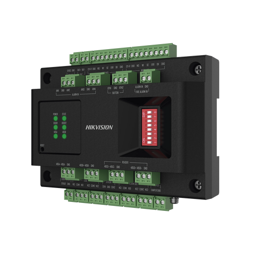 EXPANSOR DE 2 PUERTAS PARA PANELES DE CONTROL DE ACCESO DS-K27 SERIES / COMUNICACIÓN RS-485 / 4 ENTRADAS Y 2 SALIDAS AUXILIARES-Paneles de Control de Acceso-HIKVISION-Bsai Seguridad & Controles