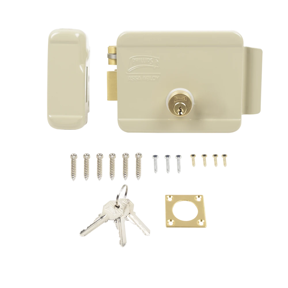CERRADURA ELÉCTRICA /INCLUYE LLAVE / IZQUIERDA / EXTERIOR-Cerraduras-ASSA ABLOY-Bsai Seguridad & Controles