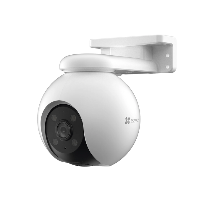 CÁMARA PT WIFI / 3 MEGAPIXEL (2K) / DETECCIÓN HUMANA / SIRENA / LUZ PARPADEANTE / COLORES EN OSCURIDAD / MICRO SD / PRESET / EXTERIOR-Cámaras IP y NVRs-EZVIZ-CS-H8-2K-Bsai Seguridad & Controles