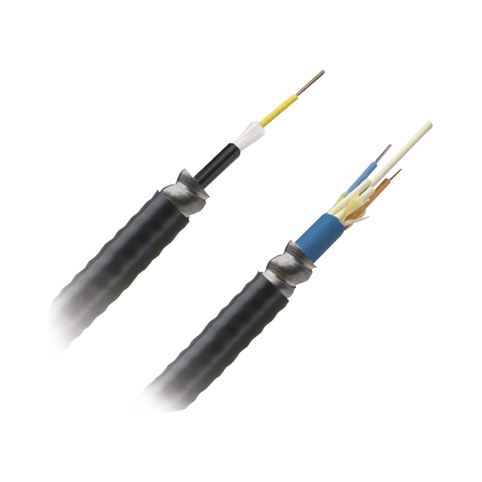 CABLE DE FIBRA ÓPTICA DE 12 HILOS, MULTIMODO OM4 50/125 OPTIMIZADA, INTERIOR/EXTERIOR, ARMADA, LOOSE TUBE 250UM, OFCR (RISER), PRECIO POR METRO-Cable de Fibra Optica-PANDUIT-Bsai Seguridad & Controles