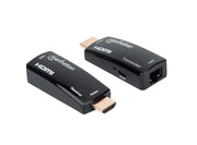 MANHATTAN 207539 - KIT EXTENSOR COMPACTO DE HDMI SOBRE ETHERNET 60M / EXTIENDE LAS DISTANCIAS DE LA SEÑAL DE 1080P@60HZ HASTA 60 M (196 PIES) CON UN SOLO CABLE ETHERNET CAT6, TRANSMISOR Y RECEPTOR, POWER OVER CABLE, DISEÑO ULTRA DELGADO, NEGRO-Extensores 4k / HD-MANHATTAN-Bsai Seguridad & Controles