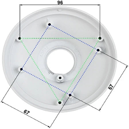DAHUA PFA106- ADAPTADOR PARA CAMARAS DOMO/ FISHEYE/ EYEBALL DAHUA-Soporte y Montaje-DAHUA-Bsai Seguridad & Controles