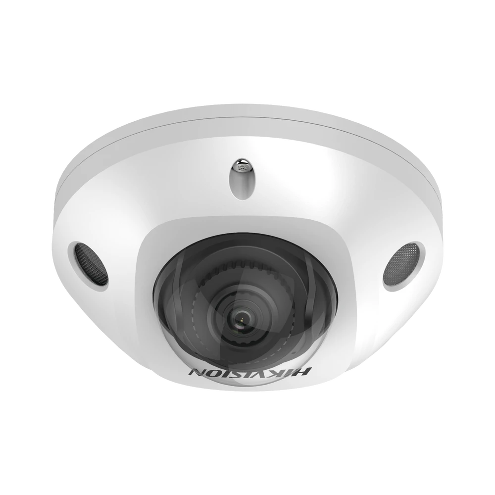 Mini Domo IP 4 Megapixel / Lente 2.8 mm / Micrófono Integrado / 30 mts IR EXIR / Exterior IP67 / IK10 / WDR 120 dB / PoE / Videoanaliticos (Filtro de Falsas Alarmas) / Ultra Baja Iluminación / Entrada y Salida de Audio y Alarma-Cámaras IP-HIKVISION-Bsai Seguridad & Controles
