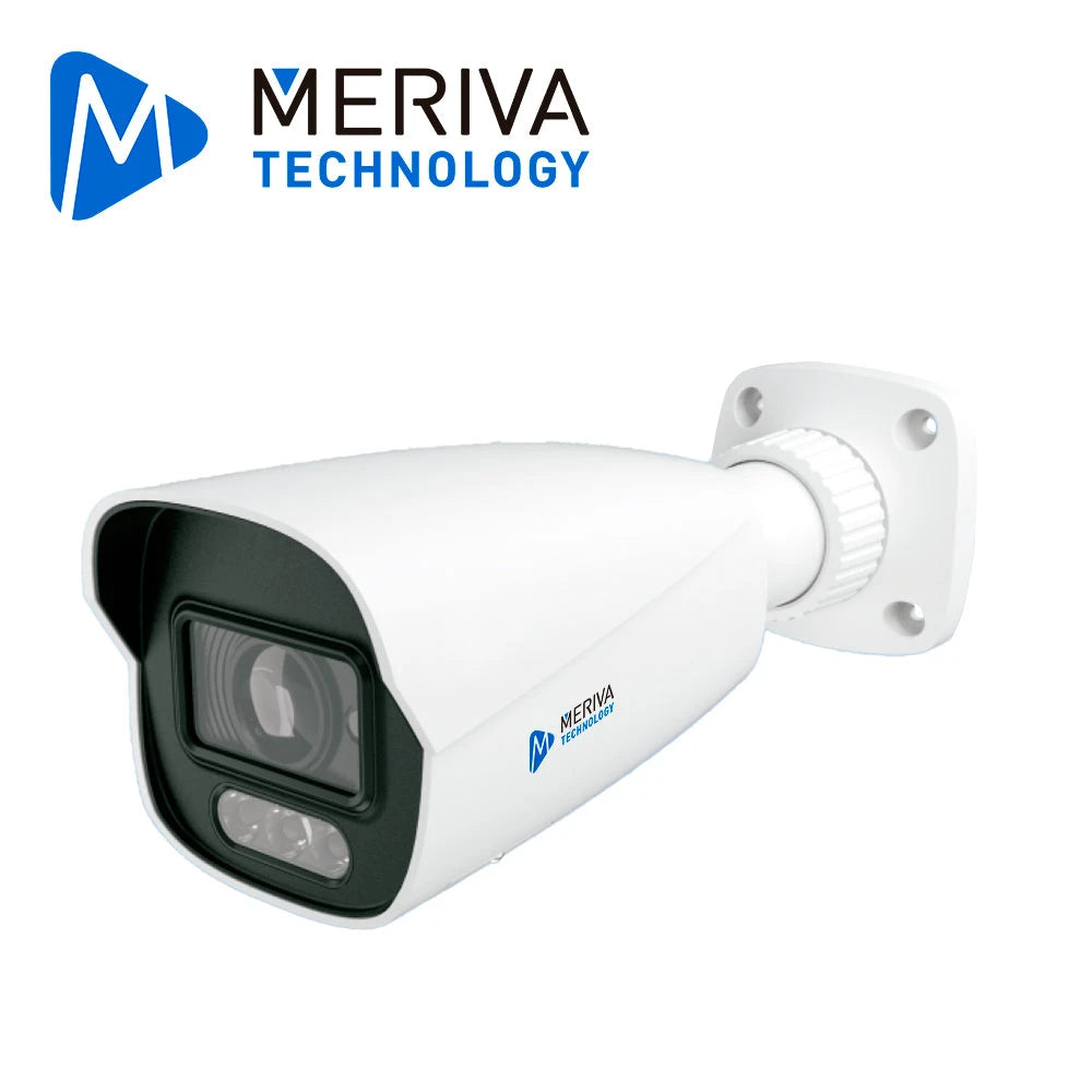 CAM IP BULLET MERIVA TECHNOLOGY MOB-FC500F / 5MP / SERIE FULL COLOR / H.265 / 2.8MM / 30M LED LUZ BLANCA / SLOT MICRO SD HASTA 256GB / 1 ENTRADA AUDIO / FACE - DETECCION - CONTROL DE AFORO - VIDEO ESTRUCTURADO - INTRUSION - CONTEO DE PERSONAS - ENTRADA...-Cámaras IP-MERIVA TECHNOLOGY-Bsai Seguridad & Controles