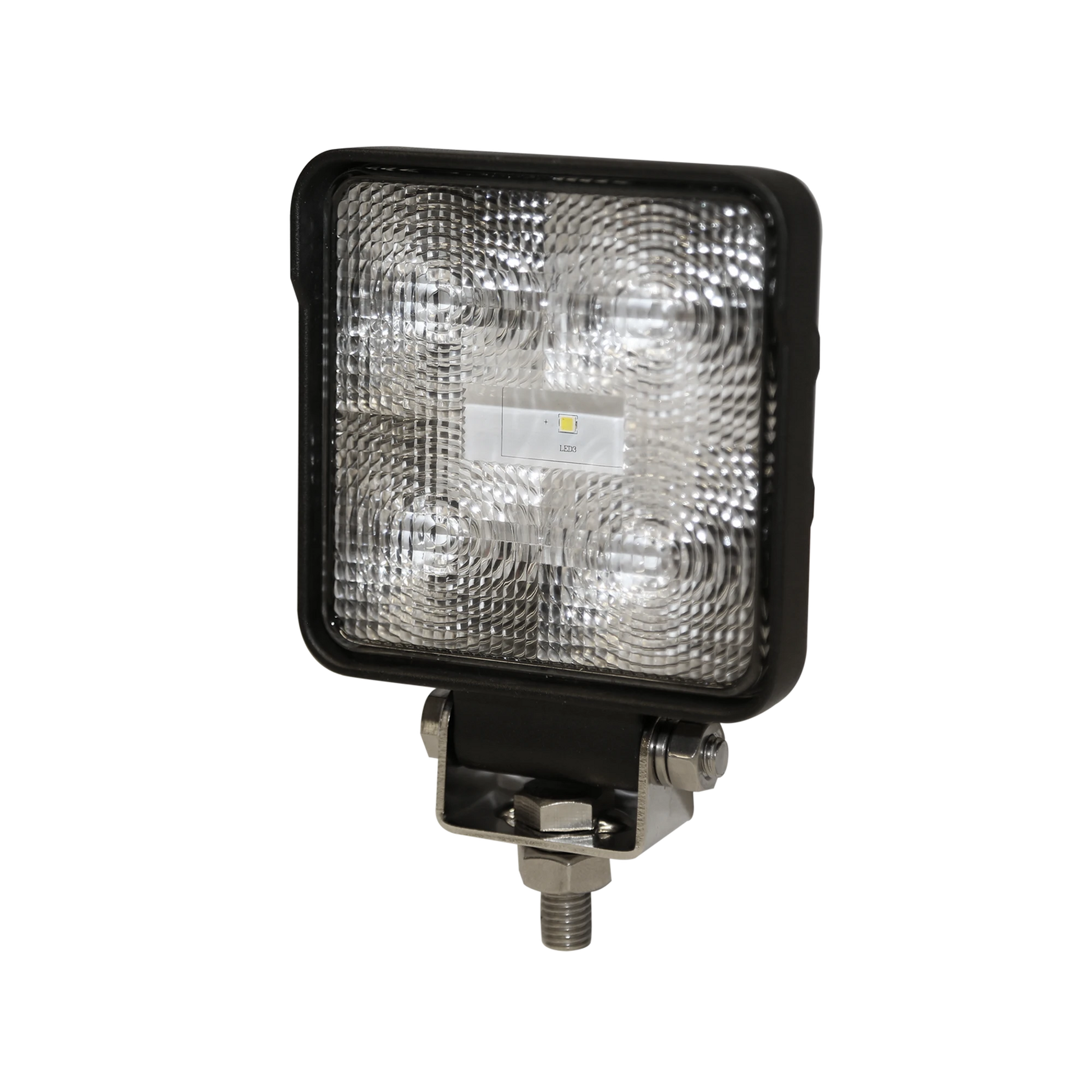 FARO CUADRADO LED COMPACTO DE LUZ BLANCA LIGHT DUTY PARA TRABAJO EN EXTERIOR-Luces Perimetrales-ECCO-Bsai Seguridad & Controles