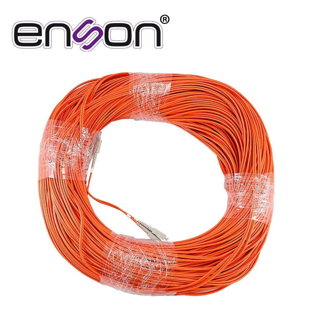FIBRA OPTICA ENSON 60201O200 DE 200MTS DUPLEX MULTIMODO OM1 ARMADA Y TERMINADA CON CONECTORES SC-SC-Cable de Fibra Optica-ENSON-Bsai Seguridad & Controles