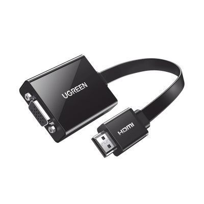 ADAPTADOR HDMI A VGA / RESOLUCIÓN 1080P / AUDIO 3.5MM / CON PUERTO MICRO USB PARA ALIMENTACIÓN / PLUG &  PLAY / NO REQUIERE CONTROLADOR / ABS / FLEXIBLE Y DURADERO