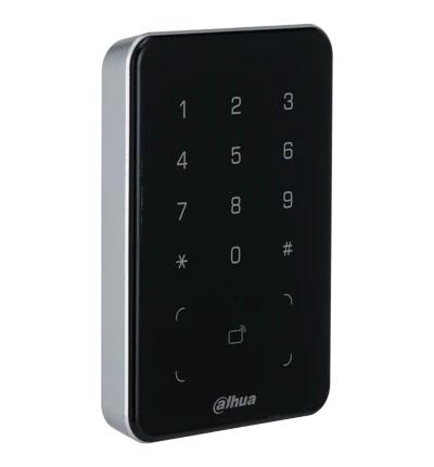 DAHUA DHI-ASR2101A - LECTORA DE TARJETAS MIFARE CON TECLADO TOUCH/ PARA PASSWORD/ CONEXIÓN RS-485 Y WIEGAND/ LEDS ROJO Y VERDE/ FONDO DE LUZ AZUL-Proximidad-DAHUA-DHT0700011-Bsai Seguridad & Controles