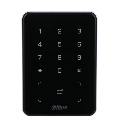 DAHUA DHI-ASR2101A - LECTORA DE TARJETAS MIFARE CON TECLADO TOUCH/ PARA PASSWORD/ CONEXIÓN RS-485 Y WIEGAND/ LEDS ROJO Y VERDE/ FONDO DE LUZ AZUL-Proximidad-DAHUA-Bsai Seguridad & Controles
