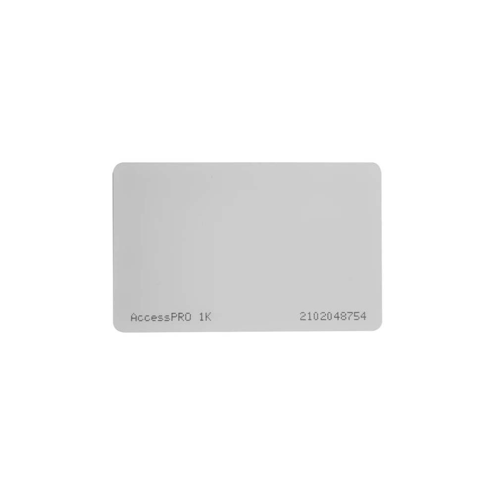 TARJETA MIFARE CLASSIC / TIPO ISO CARD / MEMORIA 1KB / IMPRIMIBLE / FRECUENCIA 13.56 MHZ/ FORMATO CR80-Cerraduras Digitales-ACCESSPRO-Bsai Seguridad & Controles