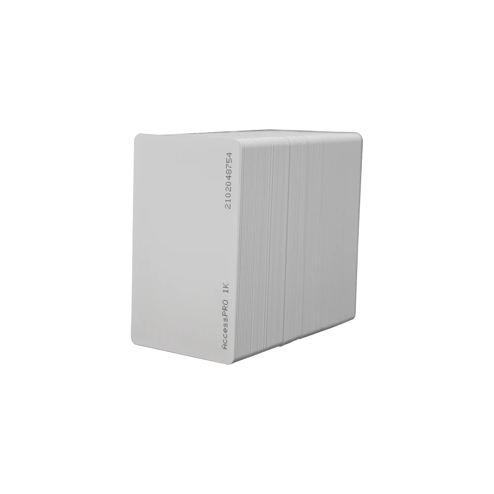 TARJETA MIFARE CLASSIC / TIPO ISO CARD / MEMORIA 1KB / IMPRIMIBLE / FRECUENCIA 13.56 MHZ/ FORMATO CR80-Cerraduras Digitales-ACCESSPRO-Bsai Seguridad & Controles