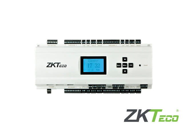 PANEL DE CONTROL DE ELEVADOR ZKTECO EC10 CONTROLA 10 PISOS COMPATIBLE CON ELEVADORES ANALOGICOS CAPACIDAD 3000HUELLAS/30,000TARJETAS125KHZ/100,000REGISTROS TCP/IP/RS485 COMPATIBLE CON LECTORAS FR1200/FR1500 EXPANDIBLE HASTA 58 PISOS-Paneles de Control de Acceso-ZKTECO-Bsai Seguridad & Controles