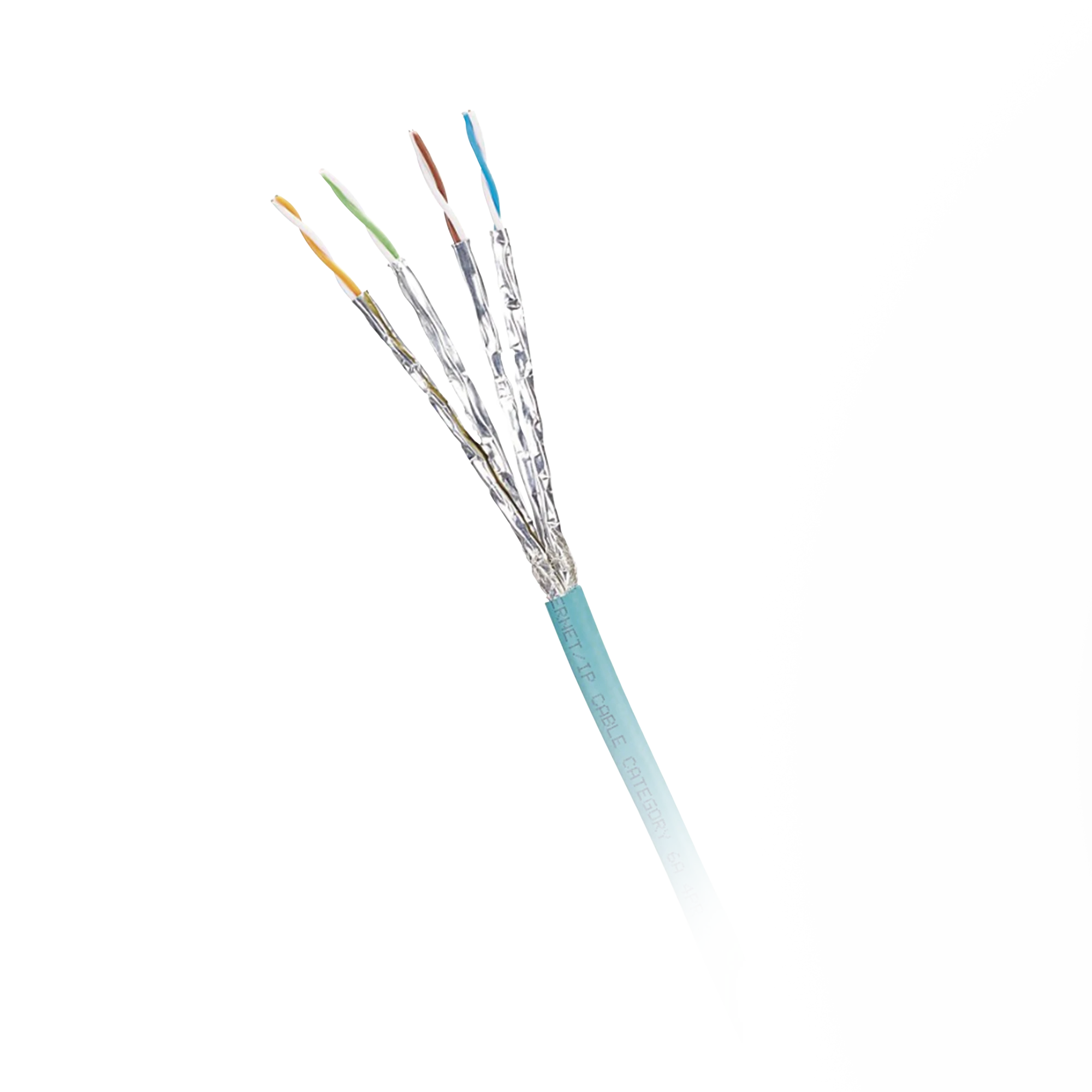 BOBINA DE CABLE BLINDADO S/FTP, CAT6A, USO INDUSTRIAL, MULTIFILAR (FLEXIBLE), COLOR AZUL CERCETA, BOBINA DE 500M-Cableado-PANDUIT-Bsai Seguridad & Controles