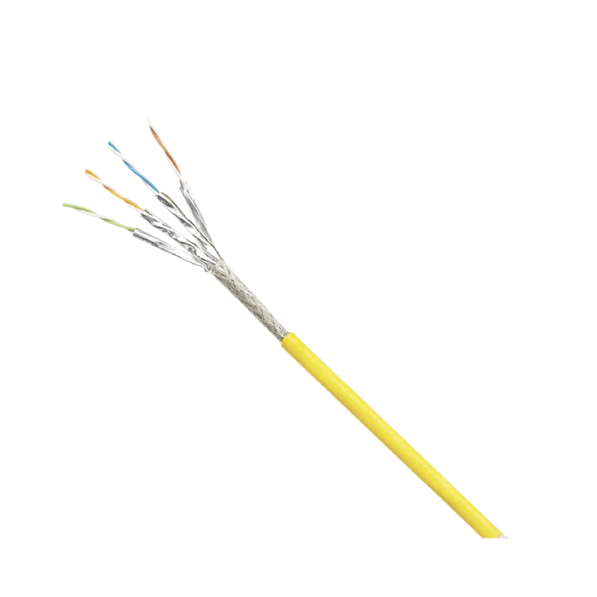 BOBINA DE CABLE BLINDADO S/FTP, CAT6, USO INDUSTRIAL, MULTIFILAR (FLEXIBLE), COLOR AMARILLO, BOBINA DE 500M-Cableado-PANDUIT-Bsai Seguridad & Controles