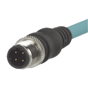 CABLE DE CONEXIÓN INDUSTRIALNET CAT5E, CON CONECTOR RECTO M12 D-CODE MACHO EN AMBOS EXTREMOS, BLINDADO S/FTP, FORRO TPO, COLOR AZUL CERCETA, 1 METRO-Patch Cords-PANDUIT-Bsai Seguridad & Controles